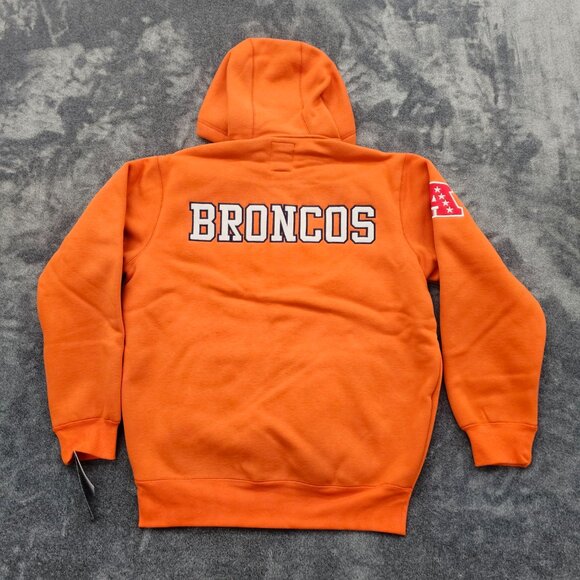 NFL Denver Broncos team apparel full zip hoody mens Large embordered spell out - Picture 8 of 12